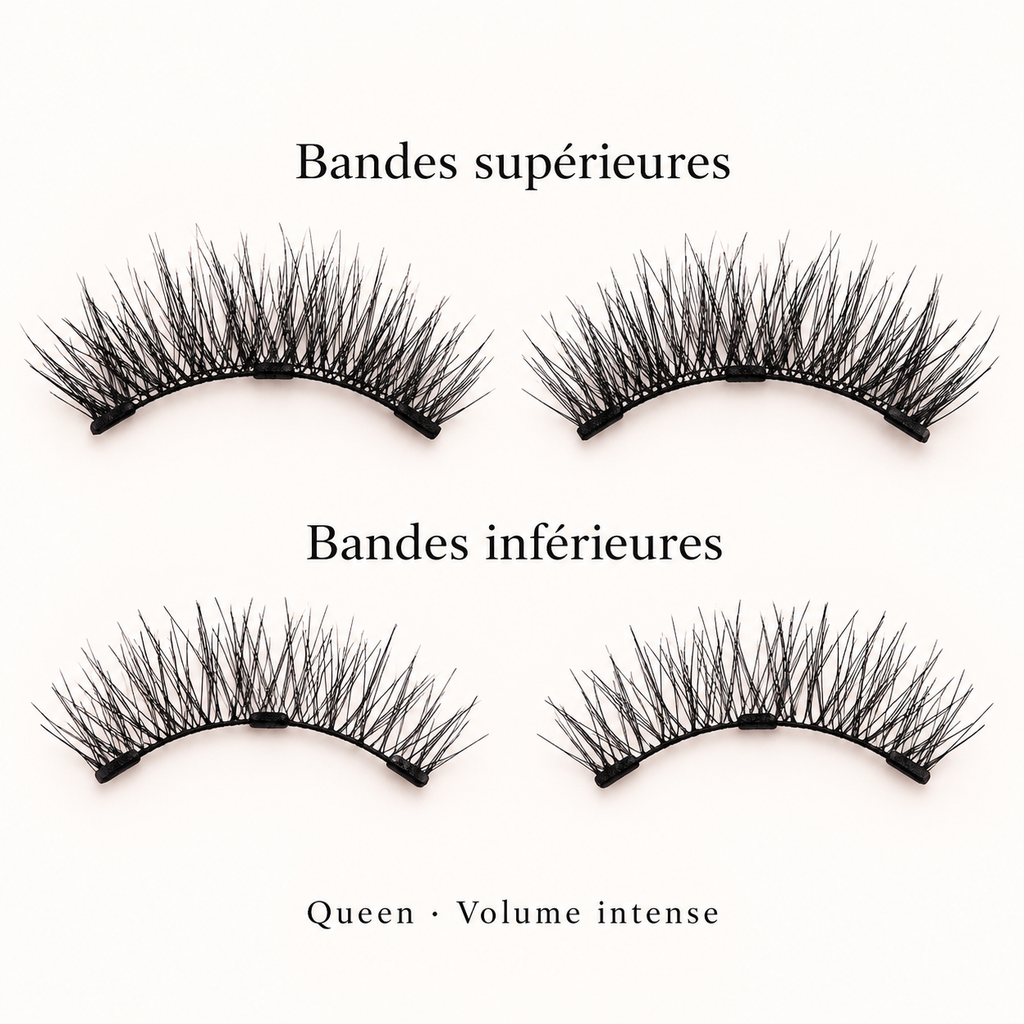 Queen — Volume intense : bandes supérieures et inférieures pour les deux yeux