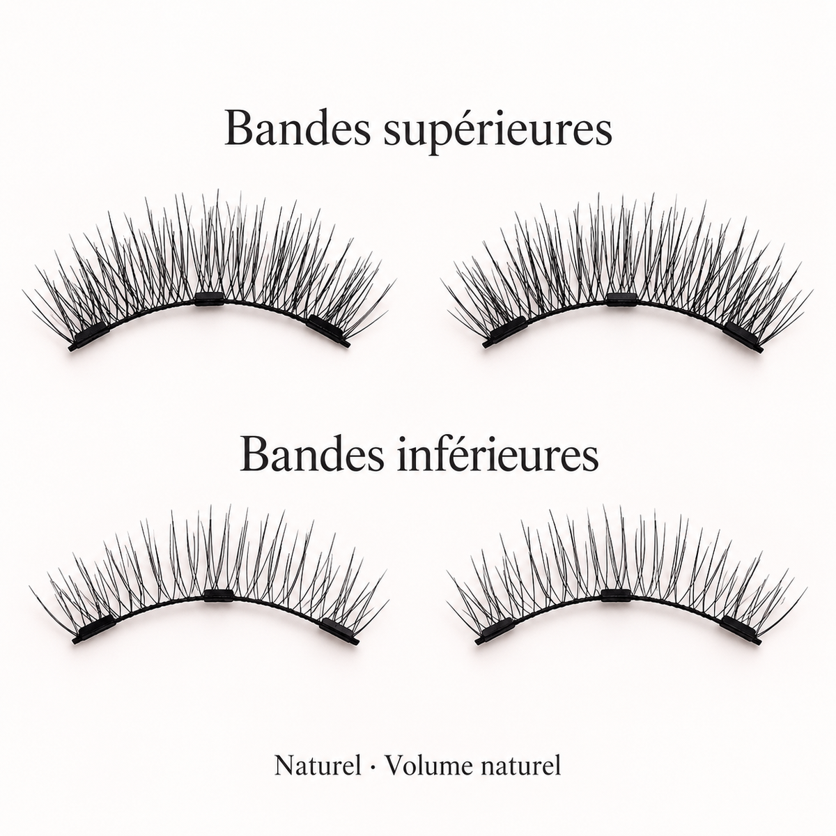 Naturel — Volume naturel : bandes supérieures et inférieures pour les deux yeux